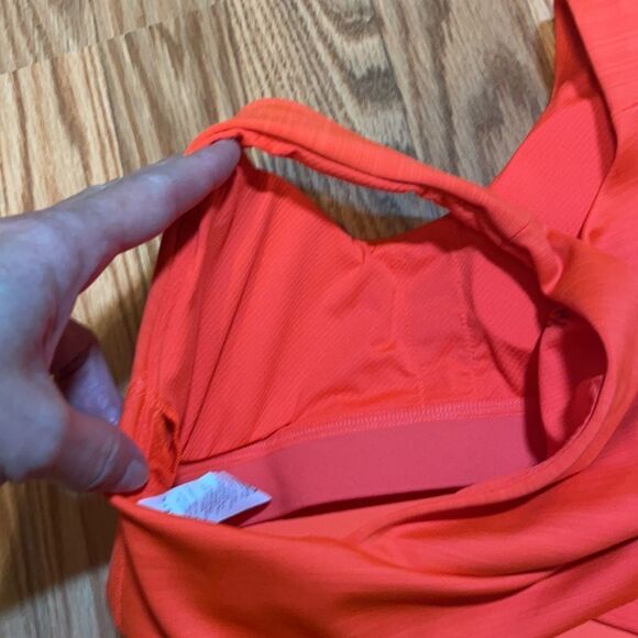 Athleta Gym Bra Crop Tank Orange, Sport - Picture 6 of 8